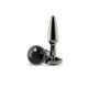 Анальная пробка NS Novelties Rear Assets - Tapered - Small - Gunmetal - Black