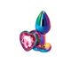 Анальная пробка NS Novelties Rear Assets - Multicolor Heart - Small - Pink