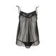 Сорочка прозрачная беби долл Passion MELANIA CHEMISE S/M black (мятая упаковка!!!)
