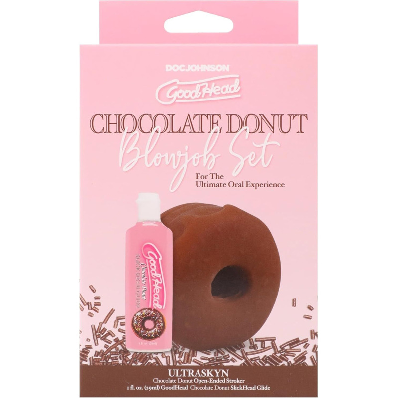 Набір для мінету Doc Johnson GoodHead Chocolate Donut Blowjob Set