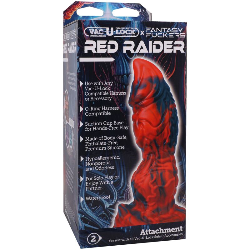 Фентезійний фалоімітатор Doc Johnson Vac-U-Lock x Fantasy Fuckers Red Raider Фентезійний фалоімітатор Doc Johnson Vac-U-Lock x Fantasy Fuckers Red Raider