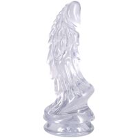 Фэнтезийный фаллоимитатор Doc Johnson Crystal Jellies - Invader Dong 8.5 Inch - Clear