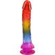 Фалоімітатор Doc Johnson Crystal Jellies - 9.5 Inch Dildo - Rainbow Фалоімітатор Doc Johnson Crystal Jellies - 9.5 Inch Dildo - Rainbow