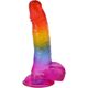 Фалоімітатор Doc Johnson Crystal Jellies - Realistic cock with balls 8.5 Inch - Rainbow Фалоімітатор Doc Johnson Crystal Jellies - Realistic cock with balls 8.5 Inch - Rainbow