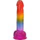 Фалоімітатор Doc Johnson Crystal Jellies - Realistic cock with balls 8.5 Inch - Rainbow Фалоімітатор Doc Johnson Crystal Jellies - Realistic cock with balls 8.5 Inch - Rainbow