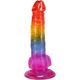 Фалоімітатор Doc Johnson Crystal Jellies - Realistic cock with balls 8.5 Inch - Rainbow Фалоімітатор Doc Johnson Crystal Jellies - Realistic cock with balls 8.5 Inch - Rainbow