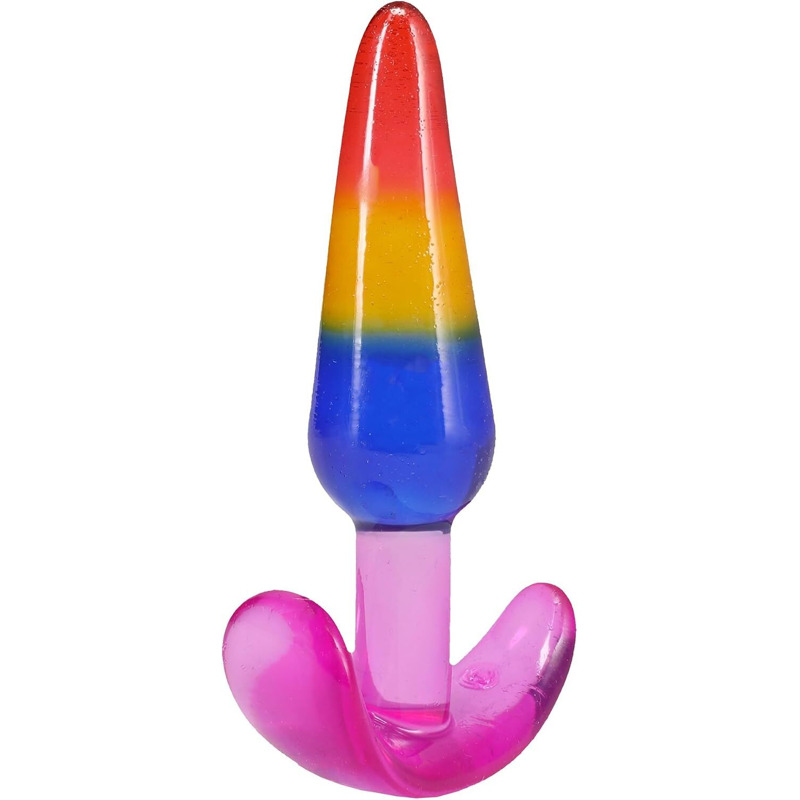 Набір анальних пробок Doc Johnson Crystal Jellies - Anal Trainer Set - Rainbow