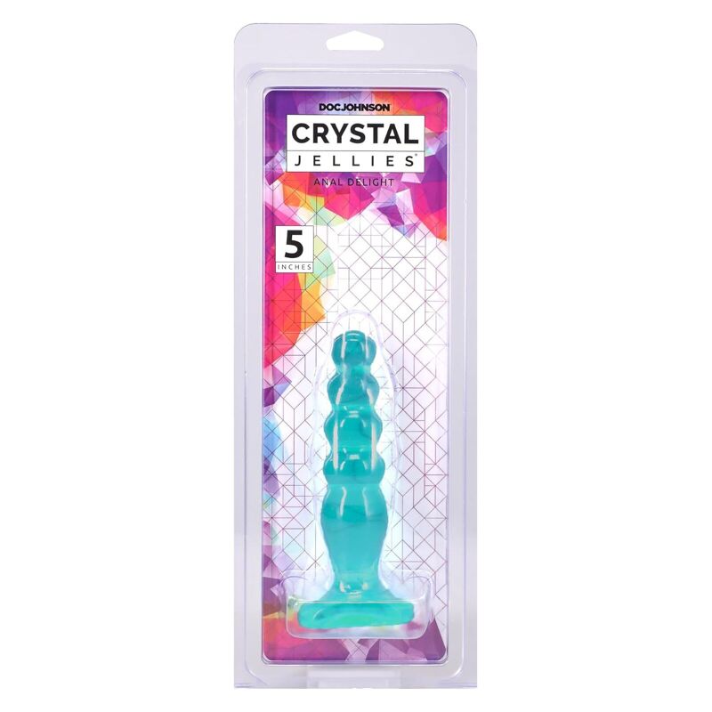 Дилдо Doc Johnson Crystal Jellies - Anal Delight - 5 Inch - Teal Дилдо Doc Johnson Crystal Jellies - Anal Delight - 5 Inch - Teal