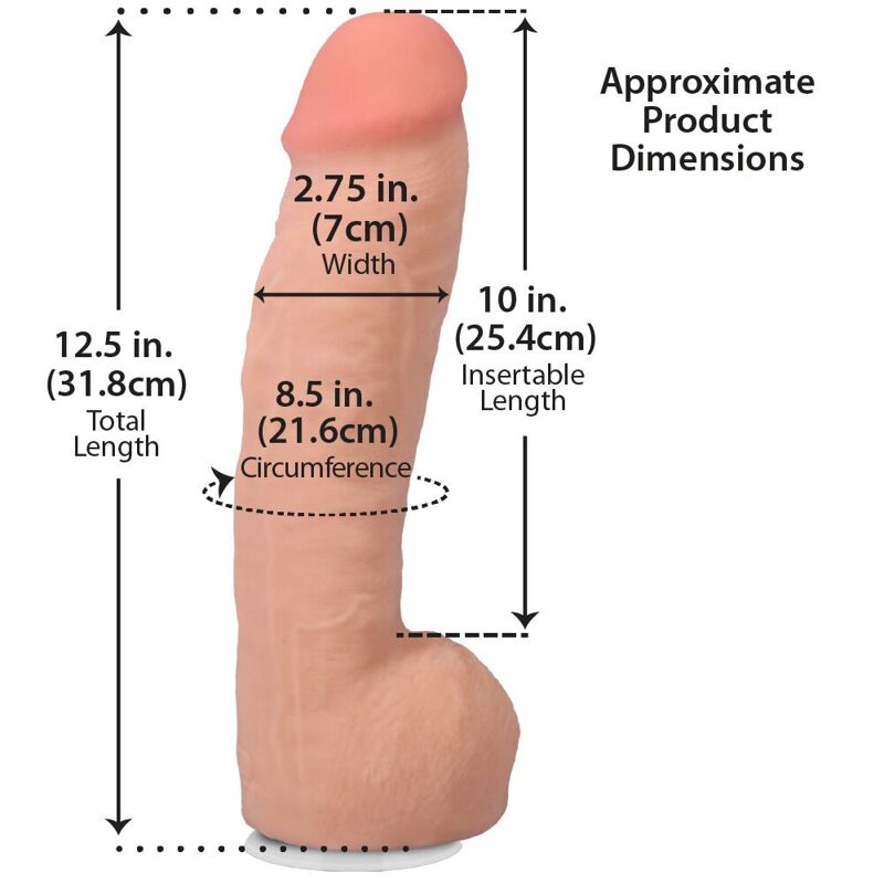 Фалоімітатор Doc Johnson The Realistic Cock ULTRASKYN - 12 Inch Hung with Balls Vanilla Фалоімітатор Doc Johnson The Realistic Cock ULTRASKYN - 12 Inch Hung with Balls Vanilla
