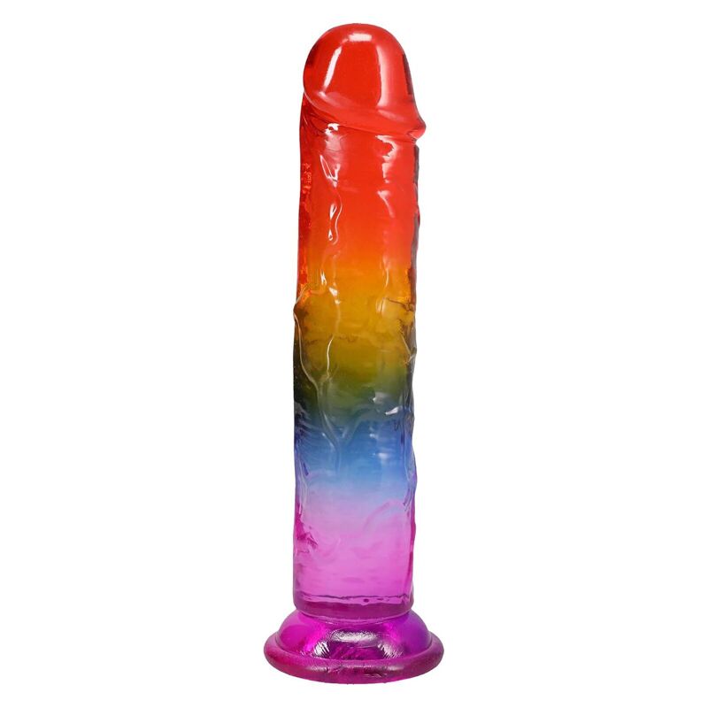 Дилдо Doc Johnson Crystal Jellies - 8.5 Inch Сlassic Dong - Rainbow Дилдо Doc Johnson Crystal Jellies - 8.5 Inch Сlassic Dong - Rainbow