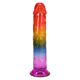 Дилдо Doc Johnson Crystal Jellies - 8.5 Inch Сlassic Dong - Rainbow Дилдо Doc Johnson Crystal Jellies - 8.5 Inch Сlassic Dong - Rainbow