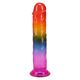 Дилдо Doc Johnson Crystal Jellies - 7.5 Inch Dong - Rainbow