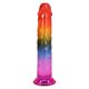 Дилдо Doc Johnson Crystal Jellies - 7.5 Inch Dong - Rainbow
