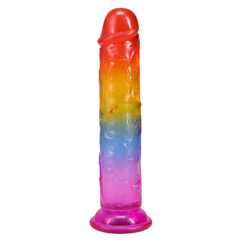 Дилдо Doc Johnson Crystal Jellies - 7 Inch Сlassic Dong - Rainbow Дилдо Doc Johnson Crystal Jellies - 7 Inch Сlassic Dong - Rainbow