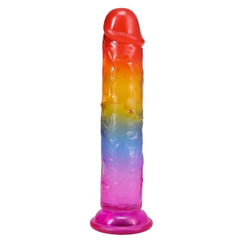 Дилдо Doc Johnson Crystal Jellies - 7 Inch Сlassic Dong - Rainbow Дилдо Doc Johnson Crystal Jellies - 7 Inch Сlassic Dong - Rainbow
