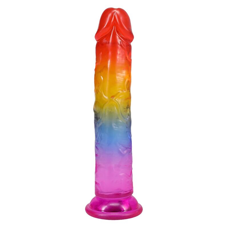 Дилдо Doc Johnson Crystal Jellies - 7 Inch Сlassic Dong - Rainbow Дилдо Doc Johnson Crystal Jellies - 7 Inch Сlassic Dong - Rainbow