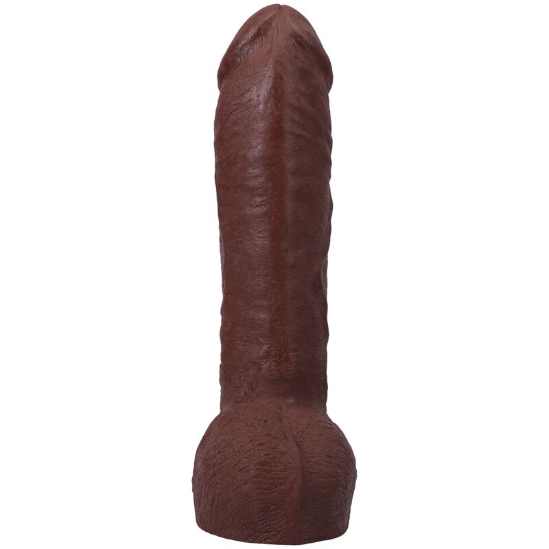 Фалоімітатор Doc Johnson The Realistic Cock ULTRASKYN - 12 Inch Hung with Balls Chocolate
