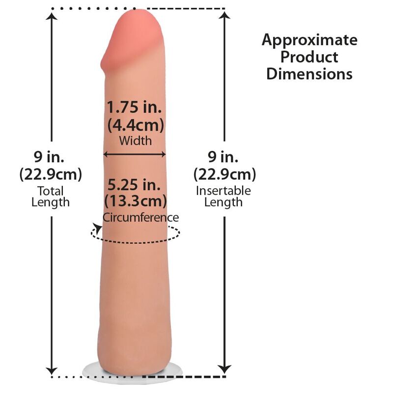 Фалоімітатор Doc Johnson The Realistic Cock ULTRASKYN - 9 Inch Vanilla Фалоімітатор Doc Johnson The Realistic Cock ULTRASKYN - 9 Inch Vanilla