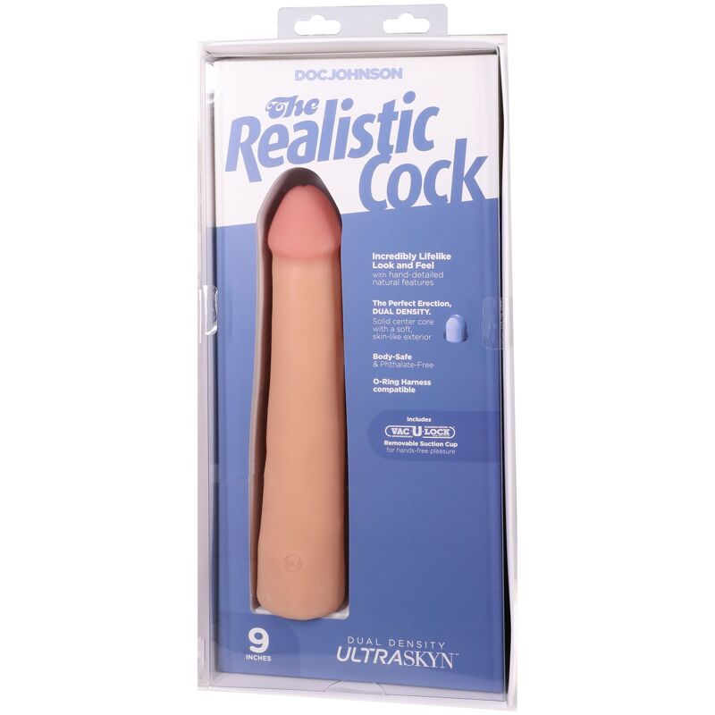 Фалоімітатор Doc Johnson The Realistic Cock ULTRASKYN - 9 Inch Vanilla Фалоімітатор Doc Johnson The Realistic Cock ULTRASKYN - 9 Inch Vanilla