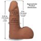 Фалоімітатор Doc Johnson The Realistic Cock ULTRASKYN - 5 Inch with Balls Caramel