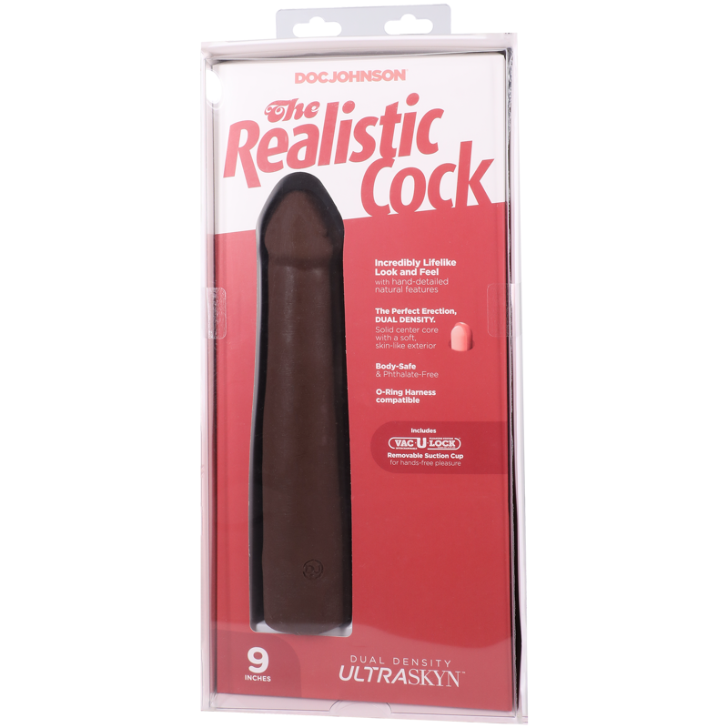 Фалоімітатор Doc Johnson The Realistic Cock ULTRASKYN - 9 Inch Chocolate Фалоімітатор Doc Johnson The Realistic Cock ULTRASKYN - 9 Inch Chocolate