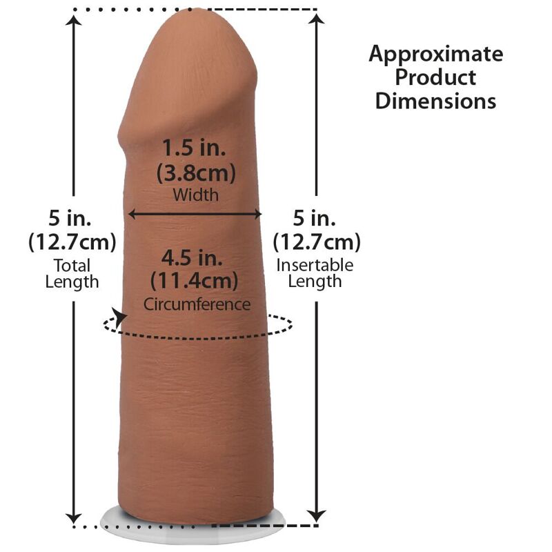 Фалоімітатор Doc Johnson The Realistic Cock ULTRASKYN - 5 Inch Caramel Фалоімітатор Doc Johnson The Realistic Cock ULTRASKYN - 5 Inch Caramel