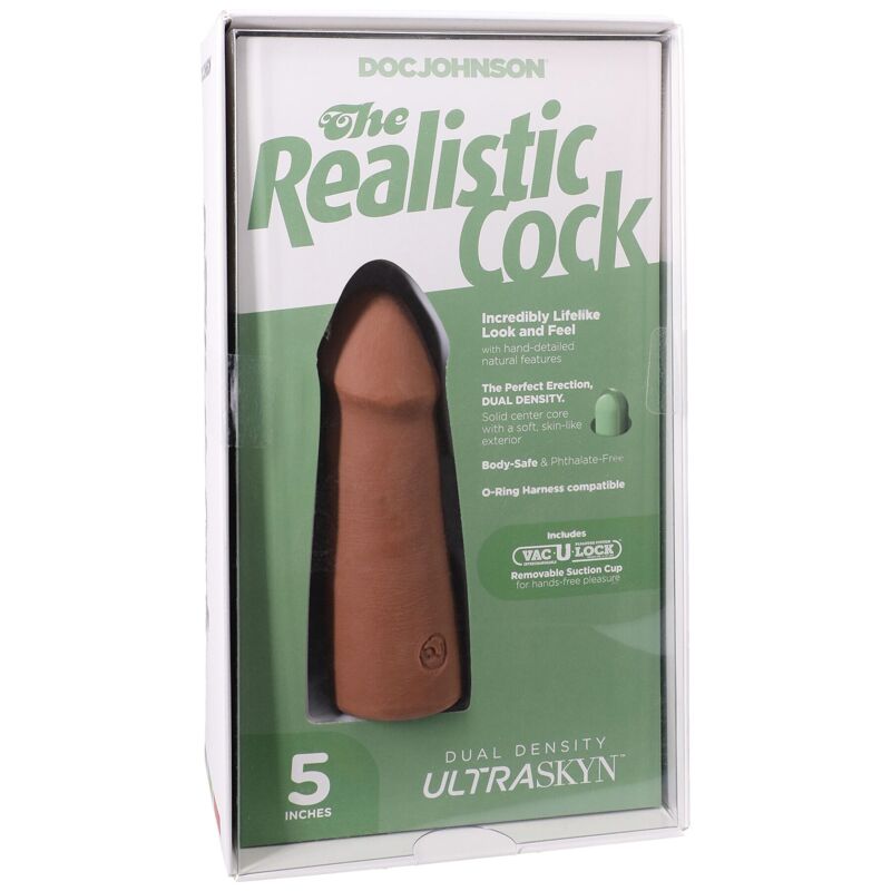 Фалоімітатор Doc Johnson The Realistic Cock ULTRASKYN - 5 Inch Caramel Фалоімітатор Doc Johnson The Realistic Cock ULTRASKYN - 5 Inch Caramel