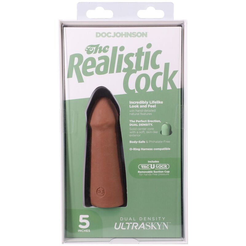 Фалоімітатор Doc Johnson The Realistic Cock ULTRASKYN - 5 Inch Caramel Фалоімітатор Doc Johnson The Realistic Cock ULTRASKYN - 5 Inch Caramel