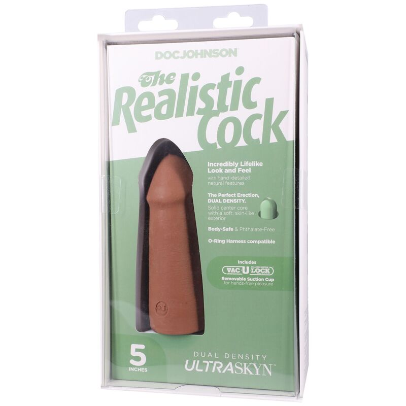Фалоімітатор Doc Johnson The Realistic Cock ULTRASKYN - 5 Inch Caramel Фалоімітатор Doc Johnson The Realistic Cock ULTRASKYN - 5 Inch Caramel