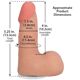 Фалоімітатор Doc Johnson The Realistic Cock ULTRASKYN - 5 Inch with Balls Vanilla