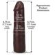 Фалоімітатор Doc Johnson The Realistic Cock ULTRASKYN - 7 Inch Chocolate