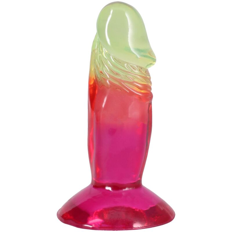 Дилдо Doc Johnson Crystal Jellies - 4.5 Inch Classic Dong - Rainbow Дилдо Doc Johnson Crystal Jellies - 4.5 Inch Classic Dong - Rainbow