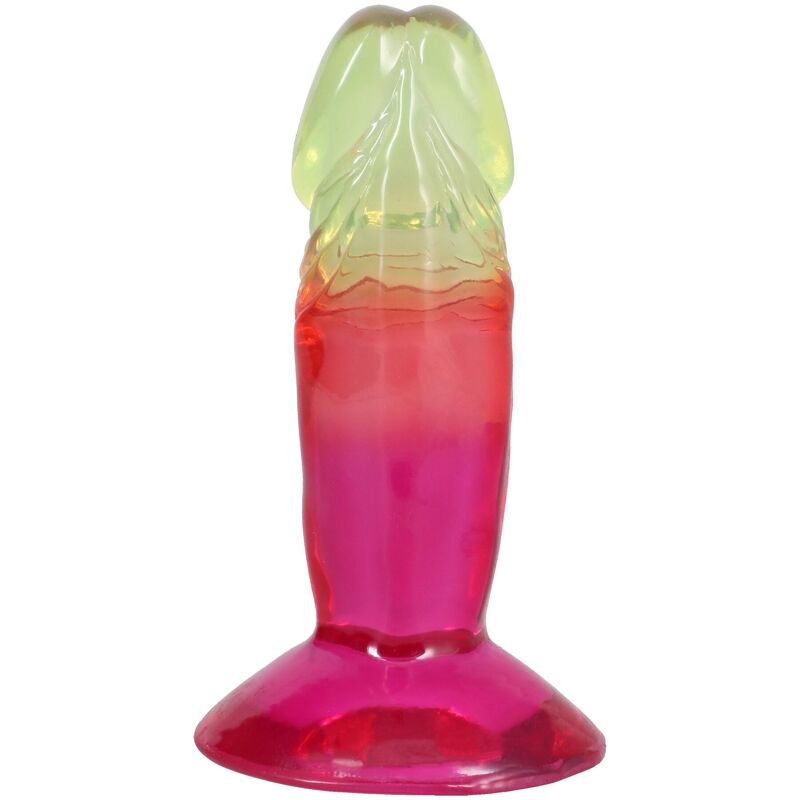 Дилдо Doc Johnson Crystal Jellies - 4.5 Inch Classic Dong - Rainbow Дилдо Doc Johnson Crystal Jellies - 4.5 Inch Classic Dong - Rainbow