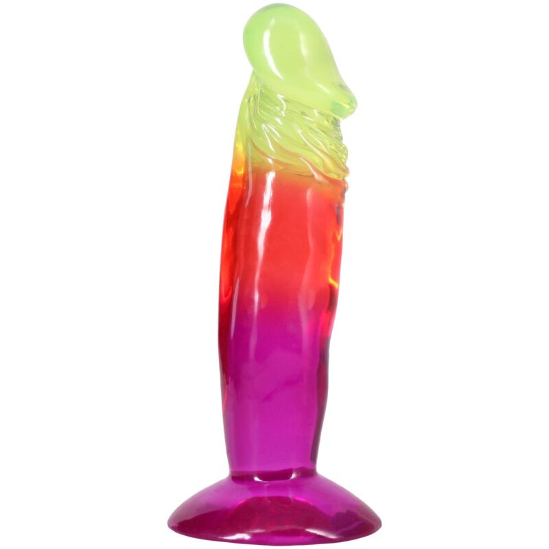 Дилдо Doc Johnson Crystal Jellies - 6.5 Inch Classic Dong - Rainbow Дилдо Doc Johnson Crystal Jellies - 6.5 Inch Classic Dong - Rainbow