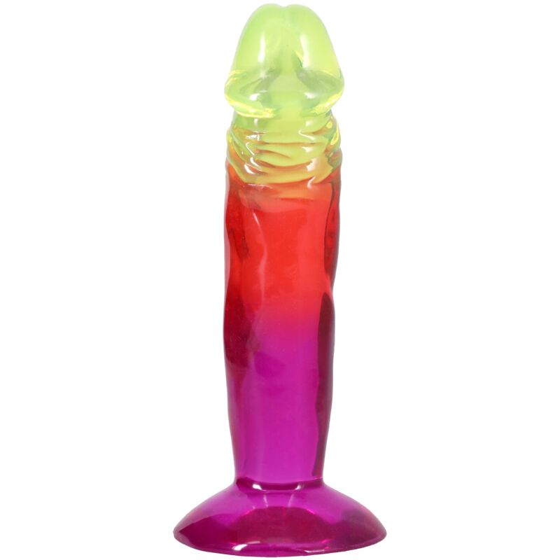 Дилдо Doc Johnson Crystal Jellies - 6.5 Inch Classic Dong - Rainbow Дилдо Doc Johnson Crystal Jellies - 6.5 Inch Classic Dong - Rainbow