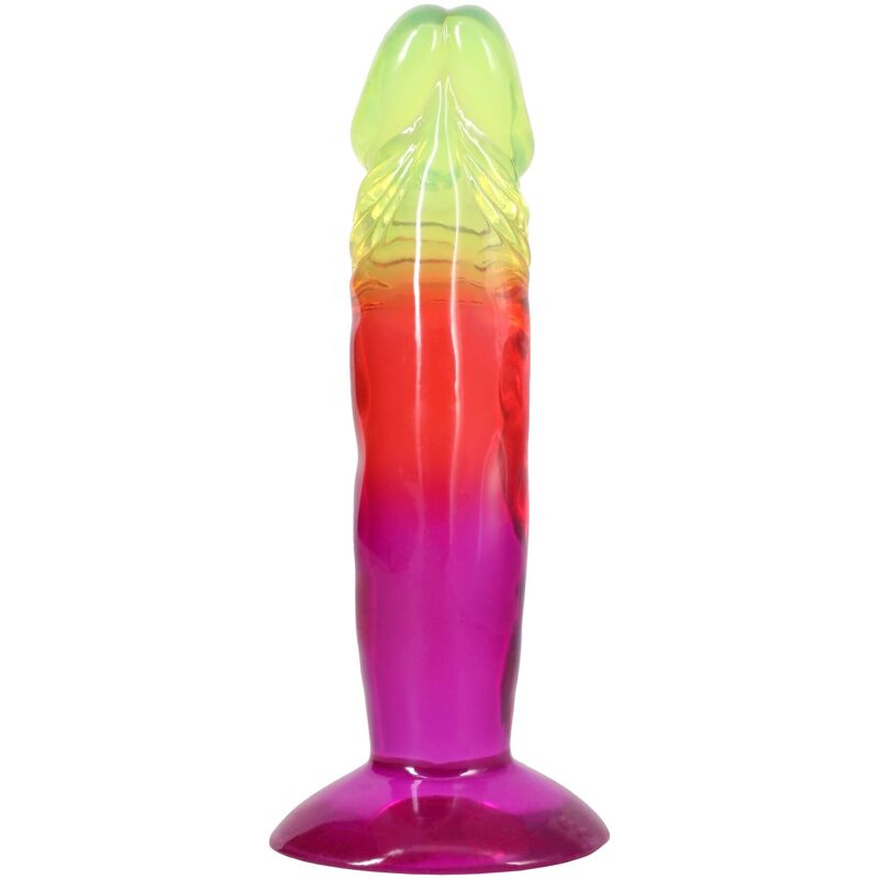 Дилдо Doc Johnson Crystal Jellies - 6.5 Inch Classic Dong - Rainbow Дилдо Doc Johnson Crystal Jellies - 6.5 Inch Classic Dong - Rainbow