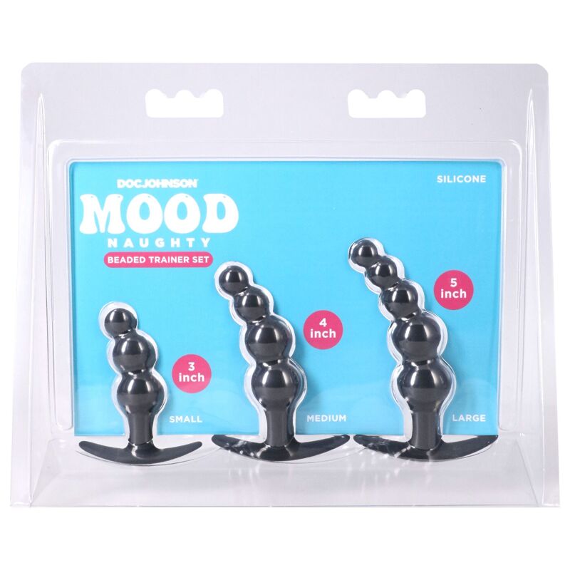 Набір анальних іграшок Doc Johnson Mood Naughty Beaded Trainer Set Набір анальних іграшок Doc Johnson Mood Naughty Beaded Trainer Set