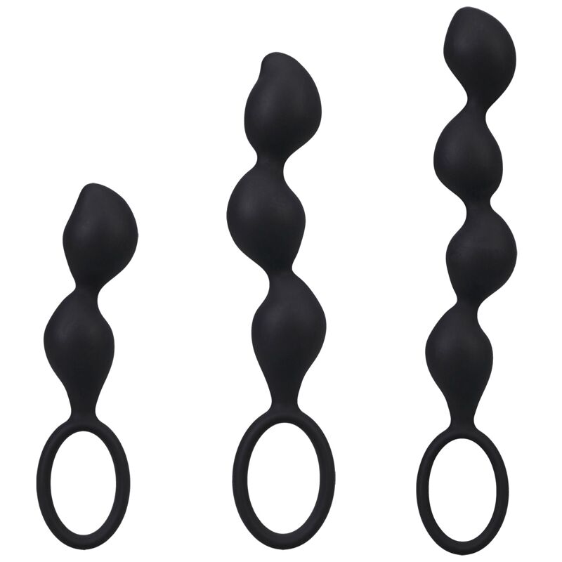 Набір анальних іграшок Doc Johnson Mood Naughty Contour Beads Trainer Set