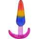 Набір анальних пробок Doc Johnson Crystal Jellies - Anal Trainer Set - Rainbow (м'яте паковання!!!)