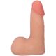 Фалоімітатор Doc Johnson The Realistic Cock ULTRASKYN - 5" with Balls Vanilla (надрив паковання!!!)