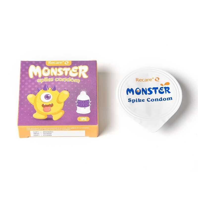 Насадка на член Recare Yellow Monster Spike Condom (м'яте паковання!!!)