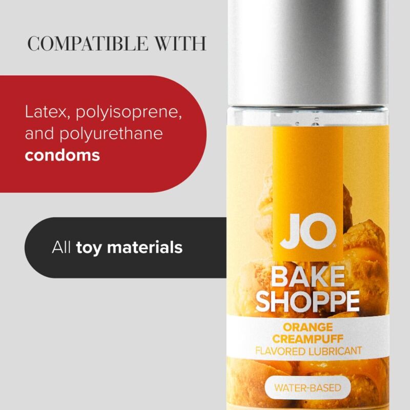 Лубрикант на водной основе JO Bake Shoppe - Orange Creampuff 60 мл, без сахара и парабенов