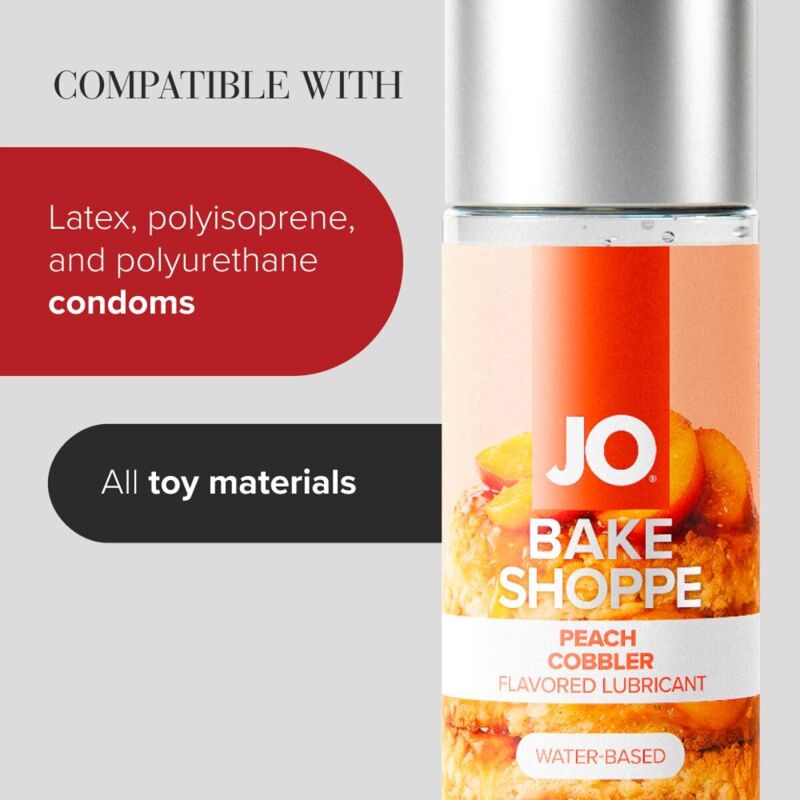 Лубрикант на водной основе JO Bake Shoppe - Peach Cobbler 60 мл, без сахара и парабенов Лубрикант на водной основе JO Bake Shoppe - Peach Cobbler 60 мл, без сахара и парабенов