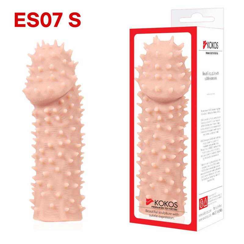 Насадка на член Kokos Extreme Sleeve ES.07 размер S, утолщающая, стимуляция точки G