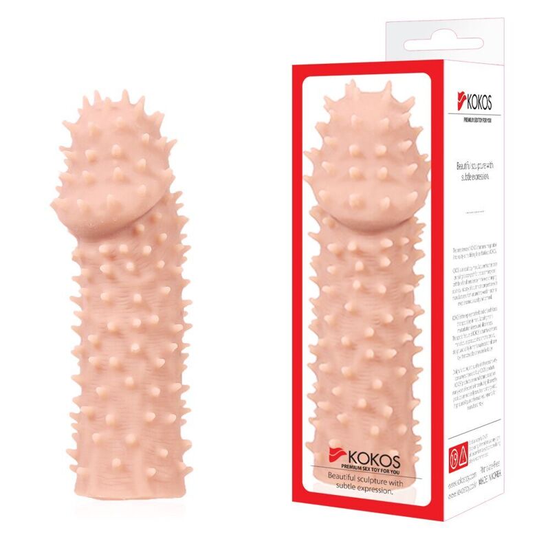 Насадка на член Kokos Extreme Sleeve ES.07 размер S, утолщающая, стимуляция точки G