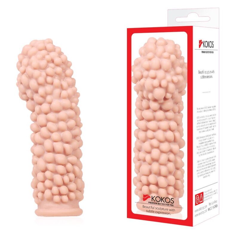 Насадка на член Kokos Extreme Sleeve ES.08 размер S, утолщающая, стимулирующий рельеф Насадка на член Kokos Extreme Sleeve ES.08 размер S, утолщающая, стимулирующий рельеф