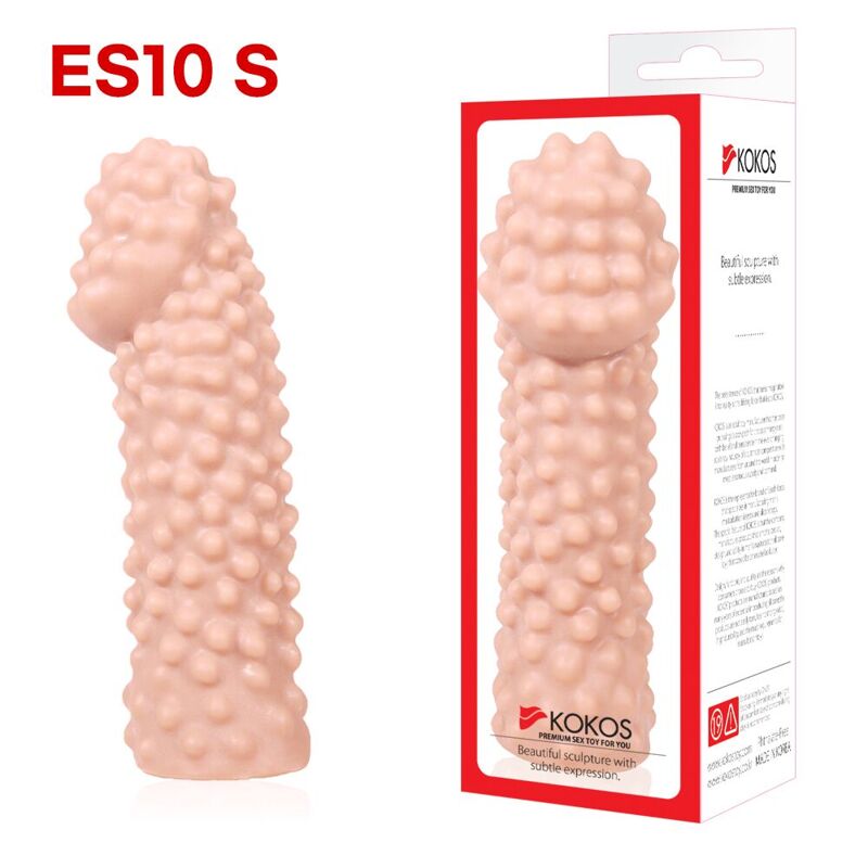 Насадка на член Kokos Extreme Sleeve ES.10 размер S, утолщающая, стимулирующий рельеф Насадка на член Kokos Extreme Sleeve ES.10 размер S, утолщающая, стимулирующий рельеф