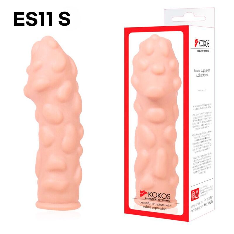 Насадка на член Kokos Extreme Sleeve ES.11 размер S, утолщающая, стимулирующий рельеф