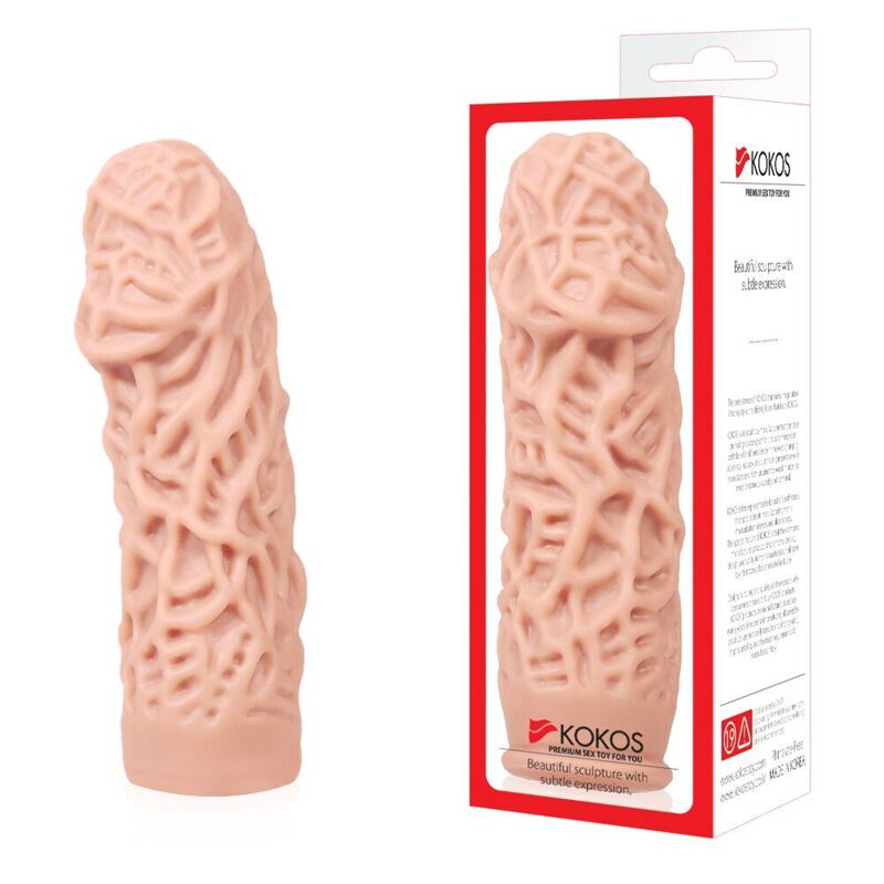 Насадка на член Kokos Extreme Sleeve ES.12 размер S, утолщающая, стимулирующий рельеф Насадка на член Kokos Extreme Sleeve ES.12 размер S, утолщающая, стимулирующий рельеф
