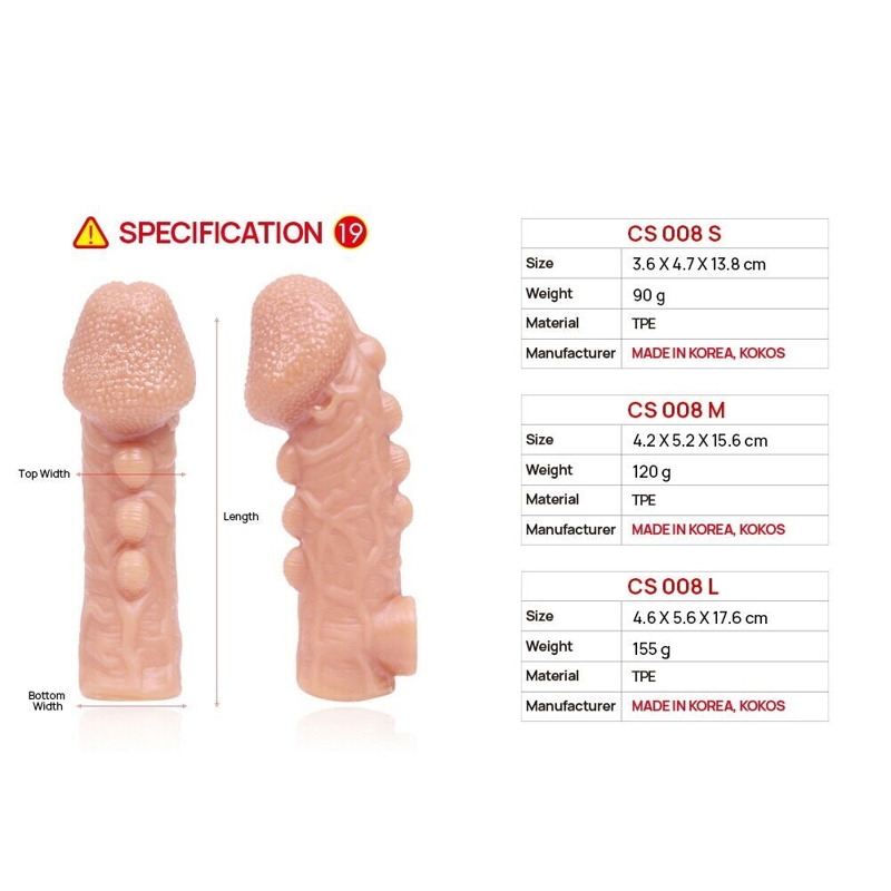 Насадка на член Kokos Cock Sleeve CS 008 S Насадка на член Kokos Cock Sleeve CS 008 S